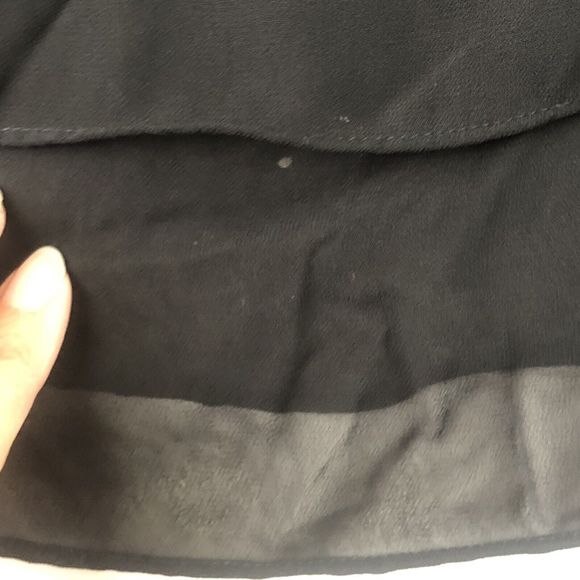 Truth By Republic Top Size XS Sleeveless Semi Sheer Tiered Black Beaded Neckline - Picture 12 of 12